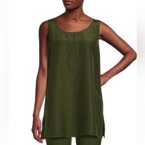 Eileen Fisher Longline Stretch Sleeveless Top